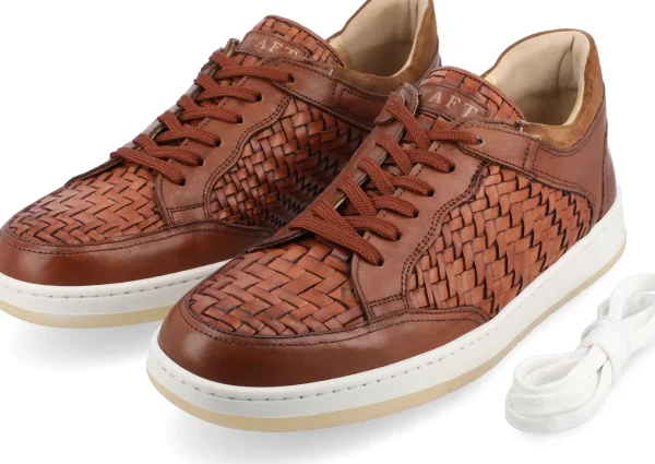 Rapido Low In Brown Woven - Brown Mens Sneakers | -TAFT Cheap