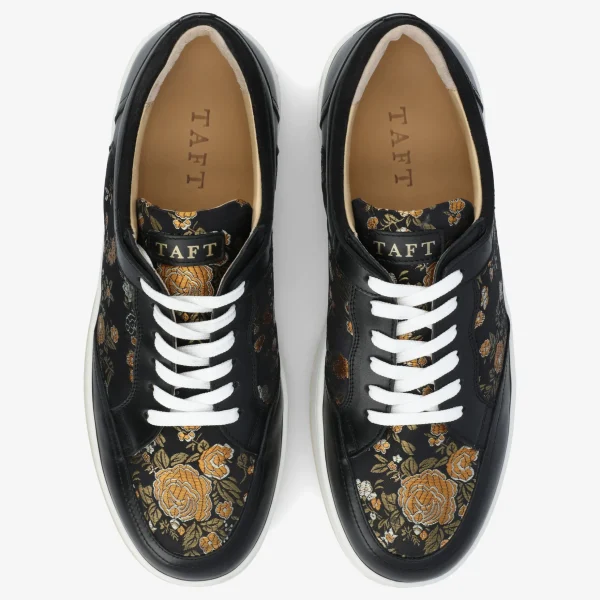 Rapido Low In Eden Noir - Black Leather Sneakers | -TAFT Sale