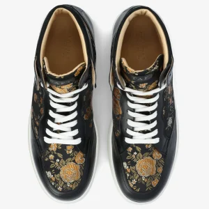 Rapido Mens Black Hightop Sneakers - Eden Noir | -TAFT Hot