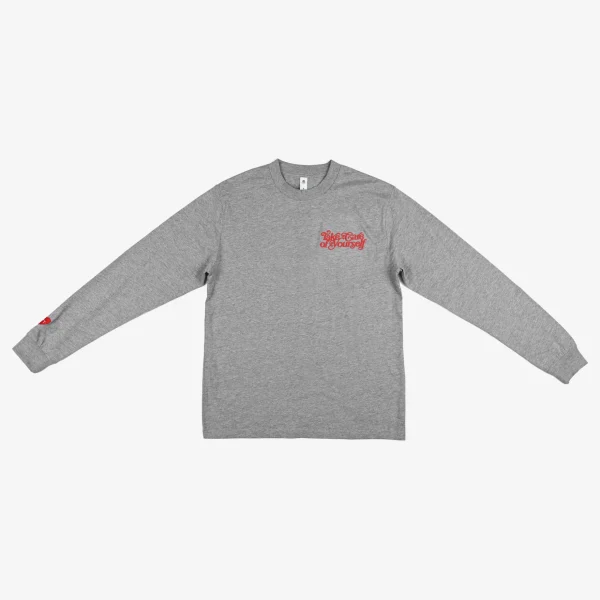 Take Care Long Sleeve Shirt In Grey-TAFT Clearance