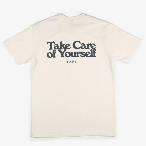 Take Care T-Shirt In Ecru-TAFT Cheap