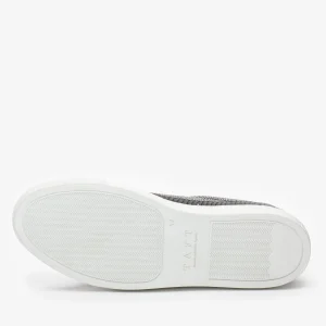 The Fifth Ave Sneaker In Stone Pebbled Leather | -TAFT Best Sale