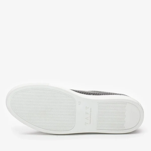 The Fifth Ave Sneaker In Stone Pebbled Leather | -TAFT Best Sale