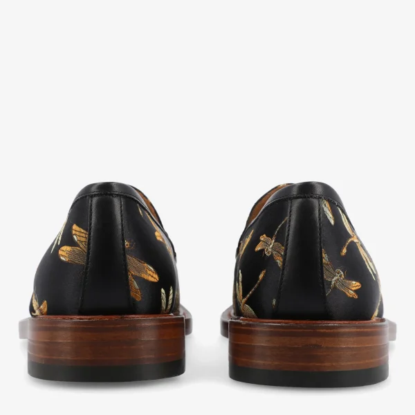 The Fitz Black Loafers - Black Dragonfly | -TAFT Discount