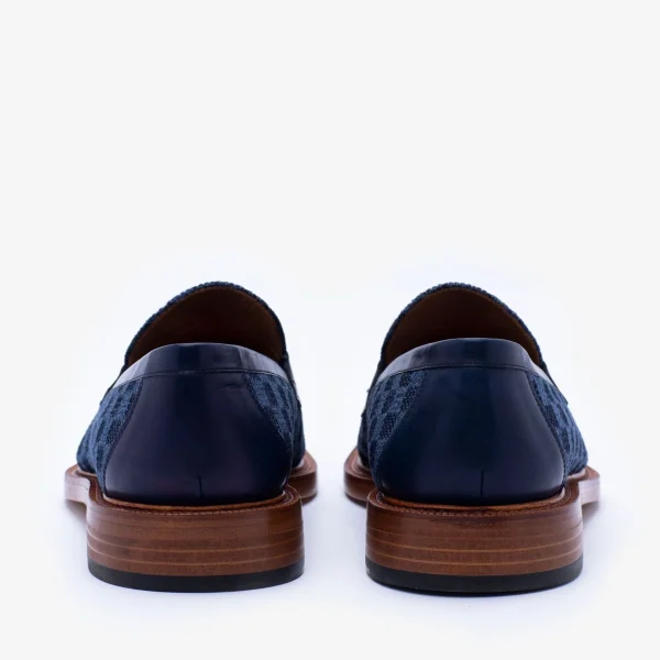 The Fitz Loafer In Blue Check - Blue Loafers | -TAFT Best Sale