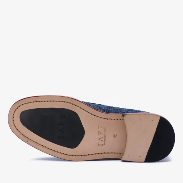 The Fitz Loafer In Blue Check - Blue Loafers | -TAFT Best Sale