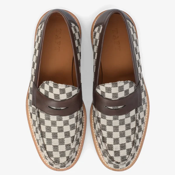 The Fitz Loafer In Brown Check | -TAFT Outlet