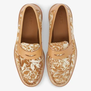 The Fitz Loafer In Gold Floral | -TAFT Flash Sale