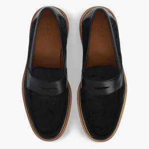 The Fitz Loafer In Midnight - Black Velvet Loafers | -TAFT Clearance