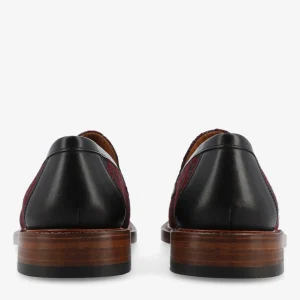 The Fitz Maroon Mens Loafers - Maroon Check | -TAFT Online