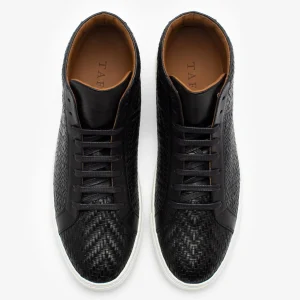 The Hightop Sneaker In Black Woven | -TAFT Hot
