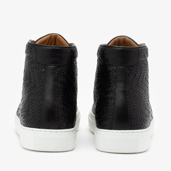 The Hightop Sneaker In Black Woven | -TAFT Hot