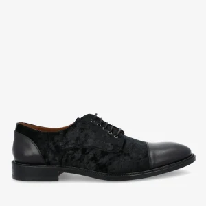 The Jack Shoe In Black Velour | -TAFT New