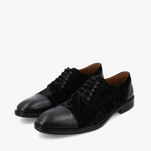 The Jack Shoe In Black Velour | -TAFT New
