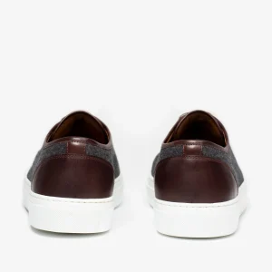 The Jack Sneaker In Grey/Oxblood - Wool Sneakers | -TAFT Cheap