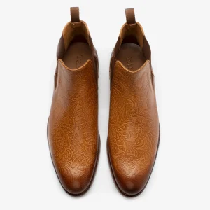 The Jude Boot In Honey Floral - Full Grain Leather | -TAFT Online