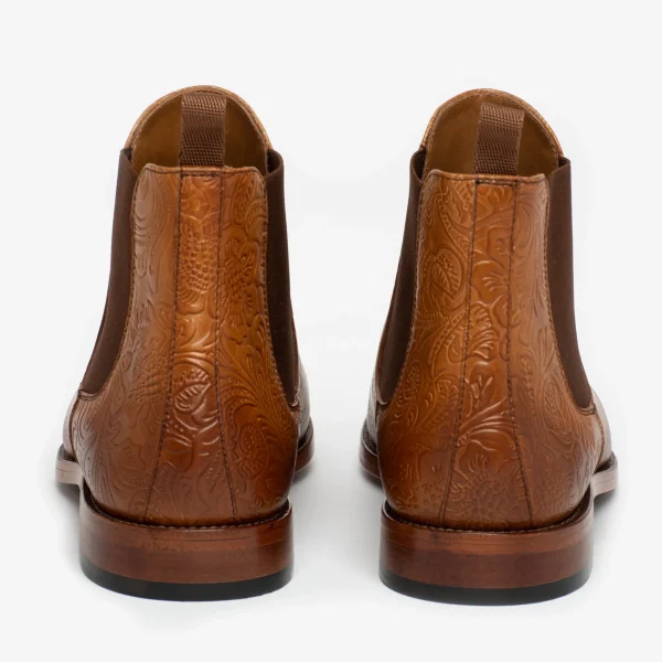 The Jude Boot In Honey Floral - Full Grain Leather | -TAFT Online