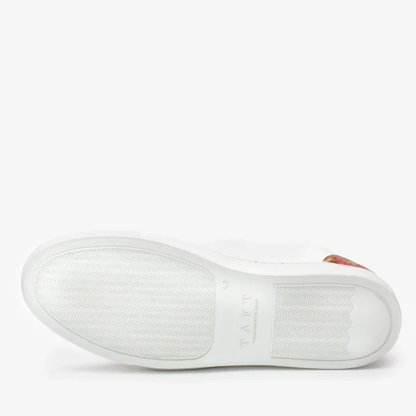 The Klay Mid Top Sneaker In Red/White | -TAFT Hot