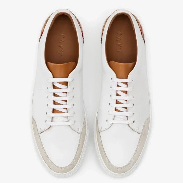 The Klay Sneaker - Red/White Leather Sneakers | -TAFT Best