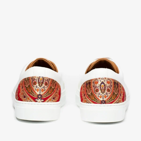 The Klay Sneaker - Red/White Leather Sneakers | -TAFT Best