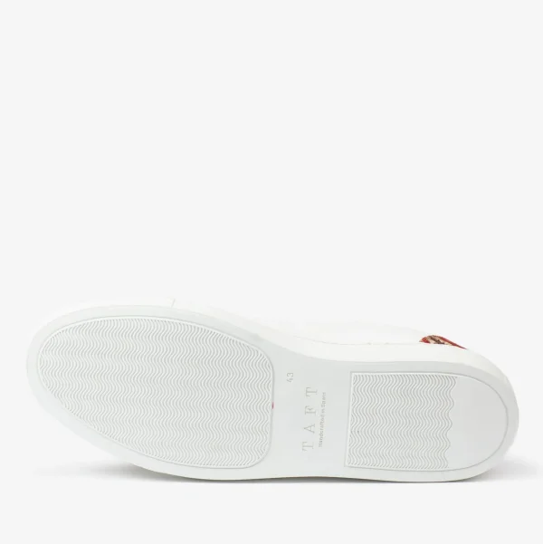 The Klay Sneaker - Red/White Leather Sneakers | -TAFT Best