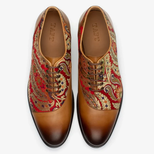 The Paris Shoe In Red Paisley | -TAFT New