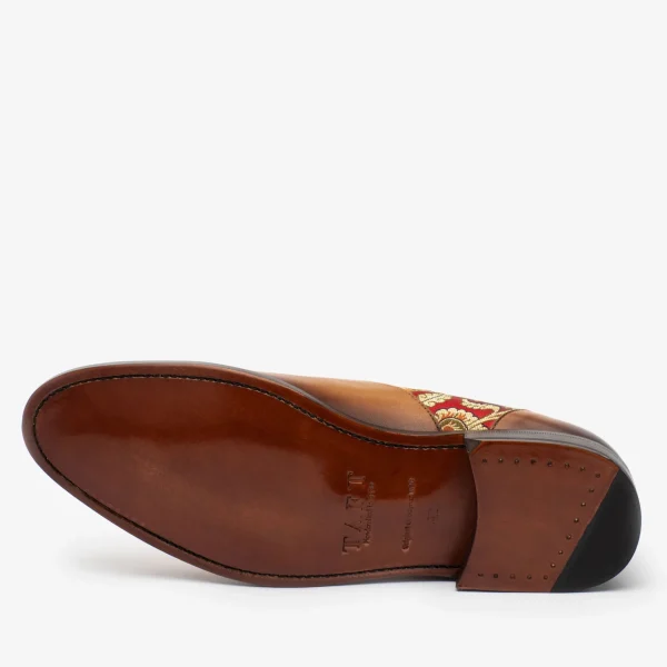The Paris Shoe In Red Paisley | -TAFT New