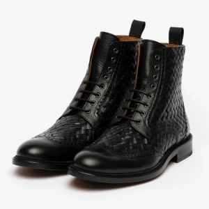The Saint Boot In Black - Men'S Leather Dress Boot-TAFT Best