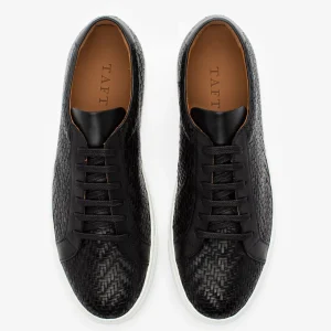 The Sneaker In Black Woven Leather | -TAFT Best Sale