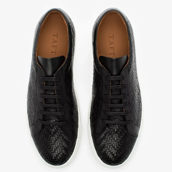 The Sneaker In Black Woven Leather | -TAFT Best Sale