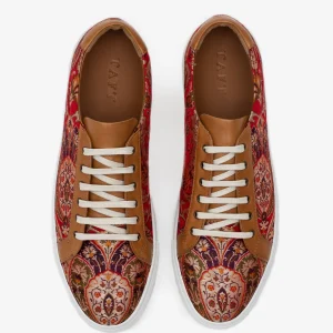 The Sneaker In Red Paisley - Unique Sneakers | -TAFT Clearance