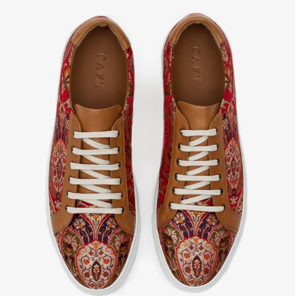 The Sneaker In Red Paisley - Unique Sneakers | -TAFT Clearance