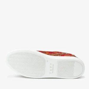 The Sneaker In Red Paisley - Unique Sneakers | -TAFT Clearance