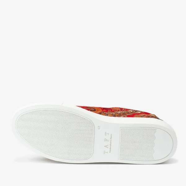 The Sneaker In Red Paisley - Unique Sneakers | -TAFT Clearance