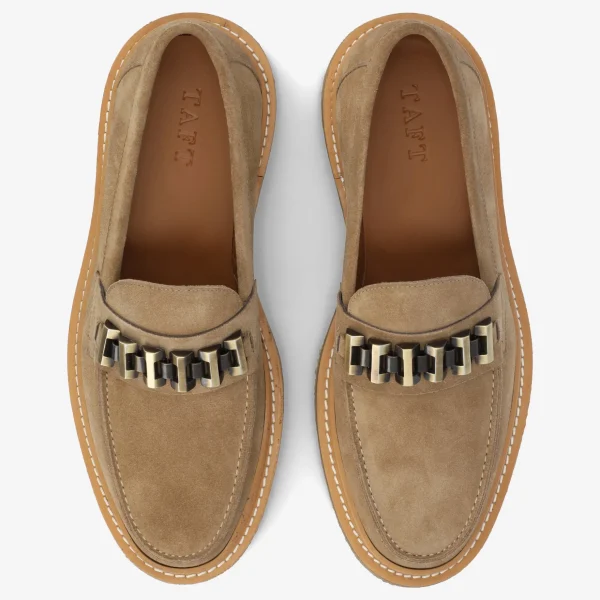 The Verona Loafer In Beige - Beige Suede Loafer | -TAFT Cheap