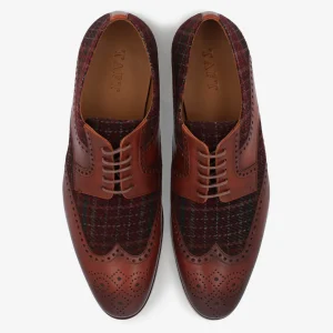 The Wallace Shoe In Red Plaid | -TAFT New